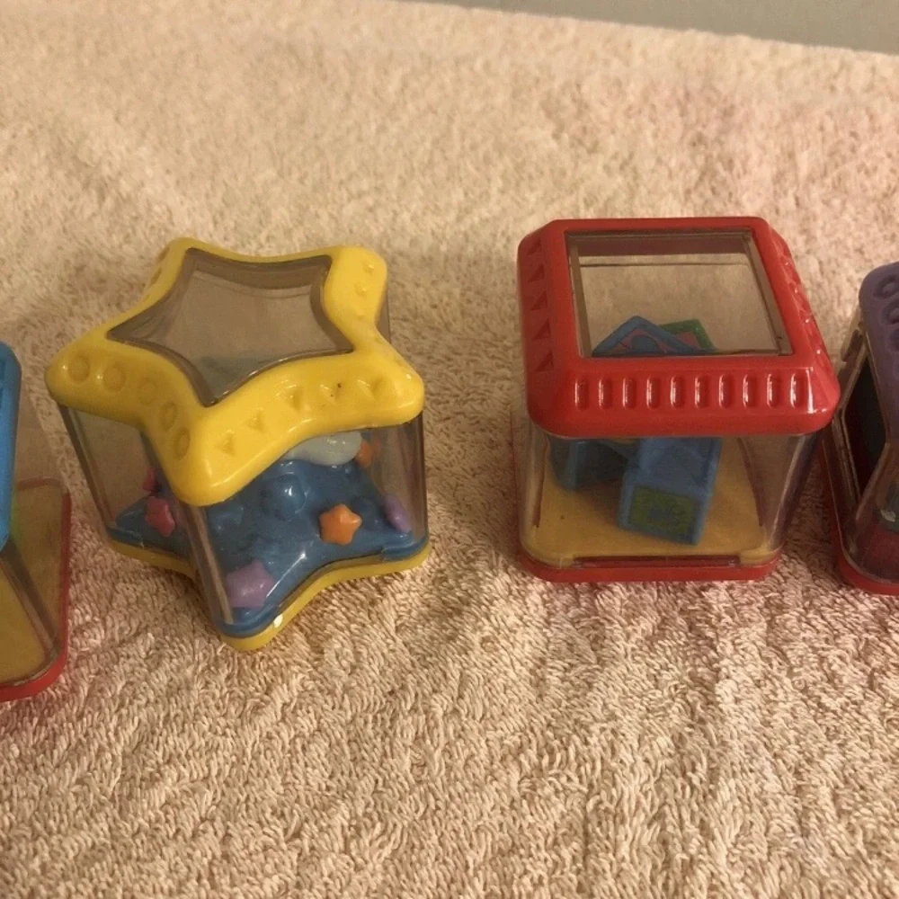 Fisher Price Peek A Boo Blocks Lot of 6